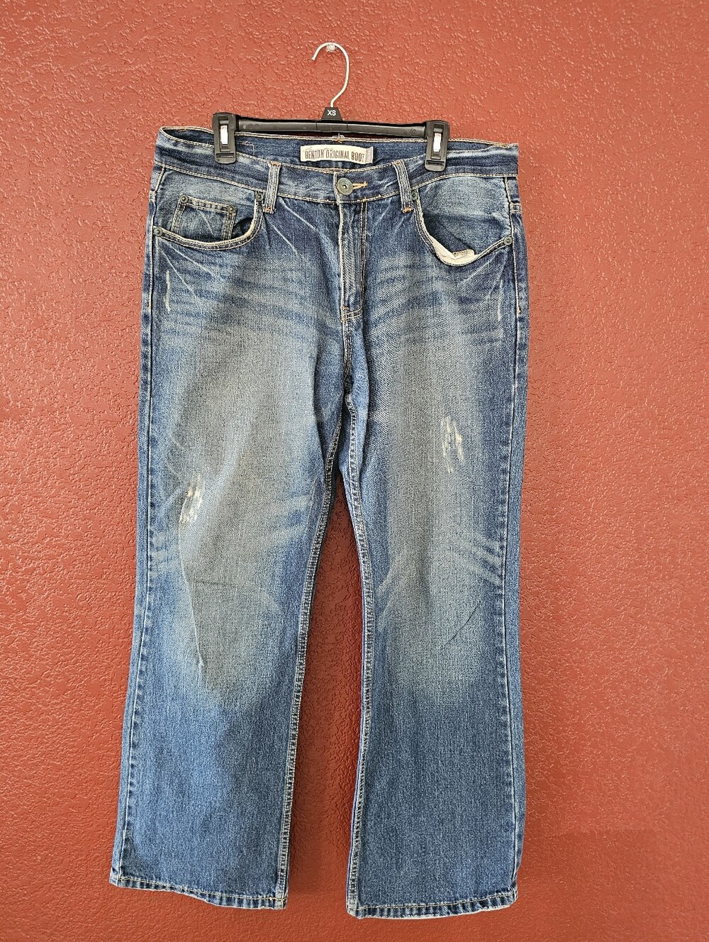 Aeropostale Men's Blue Bootcut Jeans - Faded Wash